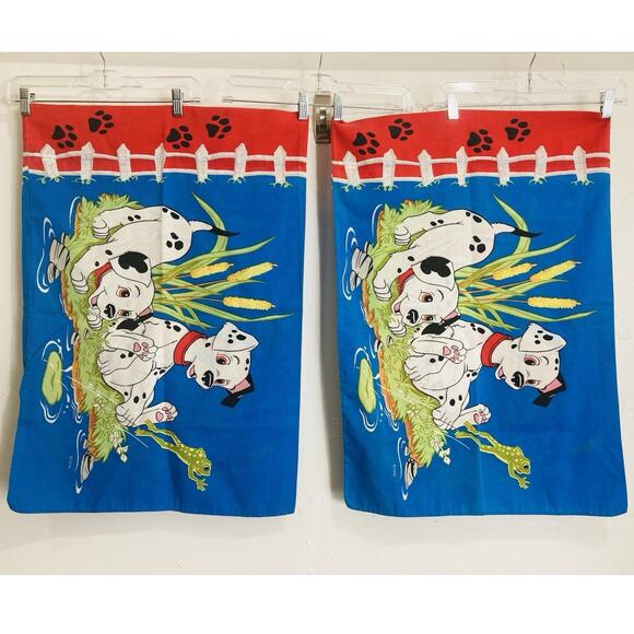 Set Disney 101 DALMATIONS Movie Pillow Cases Dog Pond Duck Puppies Standard 2 Si - Picture 3 of 13